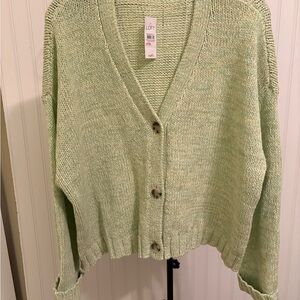 LOFT Women's Mint Green Sweater